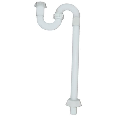 Jones Stephens 1-1/4in. White Plastic Slip Joint S-Trap P37010